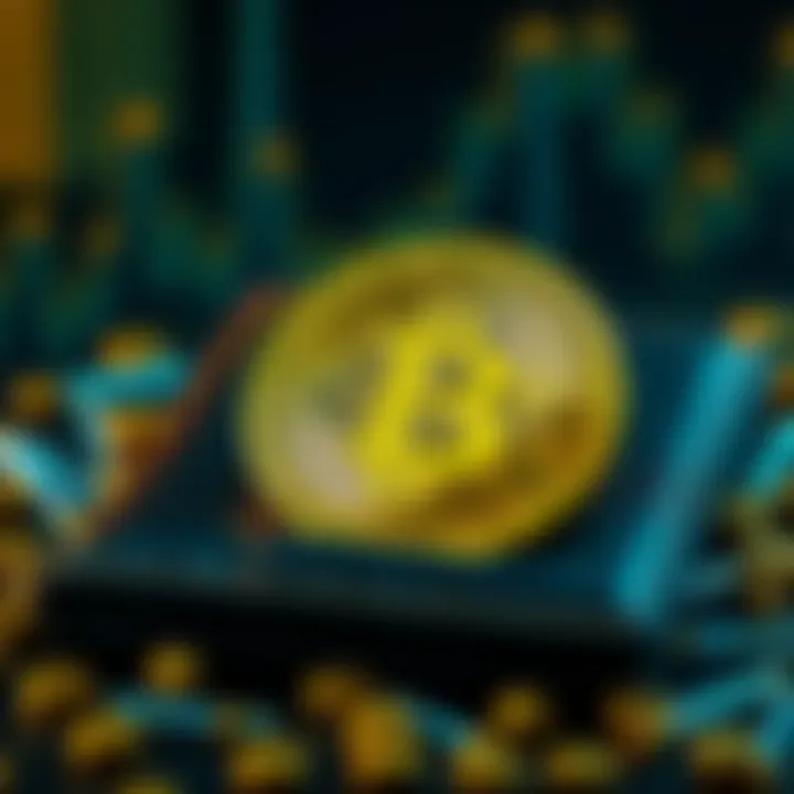 Bitcoin sale concept A visual representation of a Bitcoin being sold, featuring a digital wallet and the Bitcoin logo, illustrating the recent claim about Satoshi Nakamoto selling bitcoins.