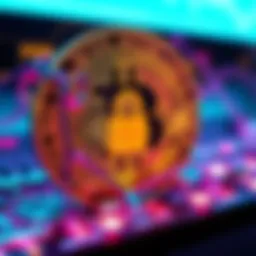 A digital representation of Bitcoin with a lock symbol, illustrating security concerns in cryptocurrency.