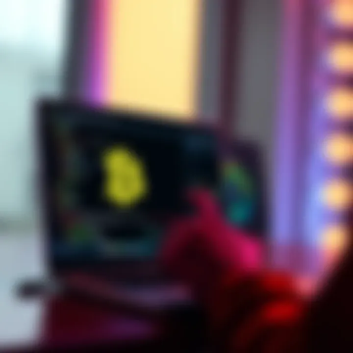 A person examining a Bitcoin Bech32 address on a laptop screen, searching for reliable tools to verify signatures and check balances.