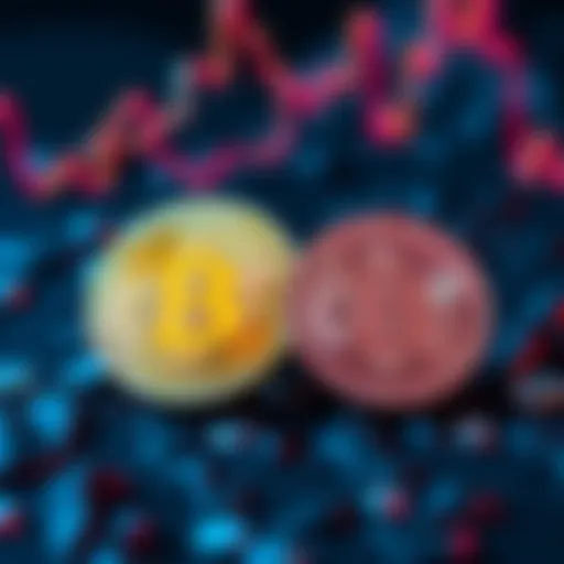 A graphic showing Bitcoin and silver side by side, representing their value comparison in investments.
