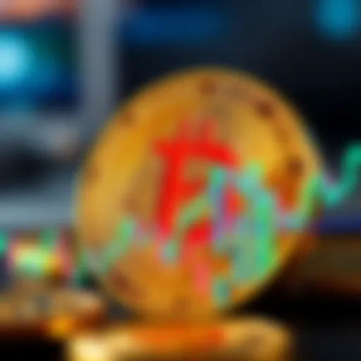 Bitcoin price stagnation A close-up view of a Bitcoin symbol with a graph showing flat price movement at 59k, representing market concerns.