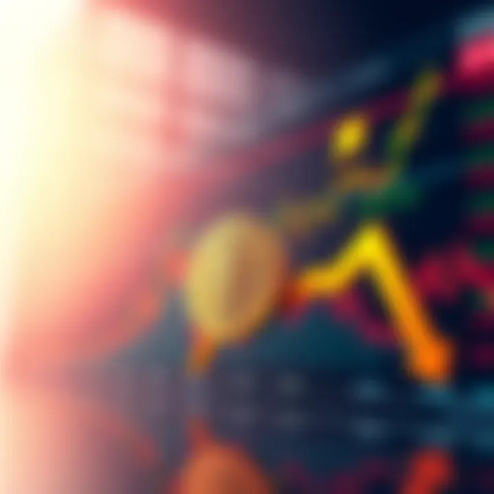 Bitcoin and Stock Market Trends A chart showing Bitcoin price near $60K alongside stock market trends with an arrow indicating potential market correction.
