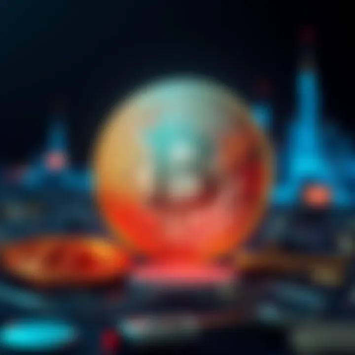 A Bitcoin symbol surrounded by a question mark, symbolizing uncertainty about its future