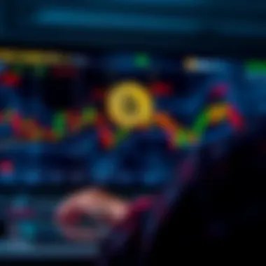 A person looking at Bitcoin charts while considering taxes on their investment