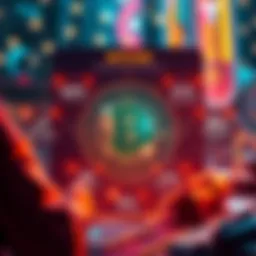 An infographic showing the key elements of Bitcoin technology, including blockchain, mining, and transaction flow.