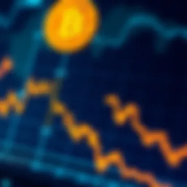 A graph showing a sharp decline in Bitcoin's trading volume, indicating reduced retail interest and market activity.
