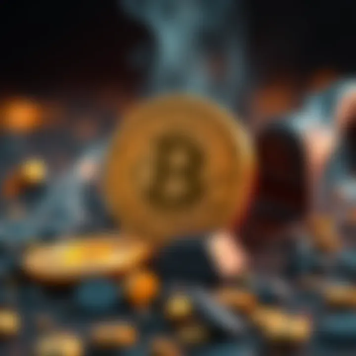 A visual representation of a Bitcoin transaction being sent to a dead wallet, symbolizing a whale's $1.2 million move.