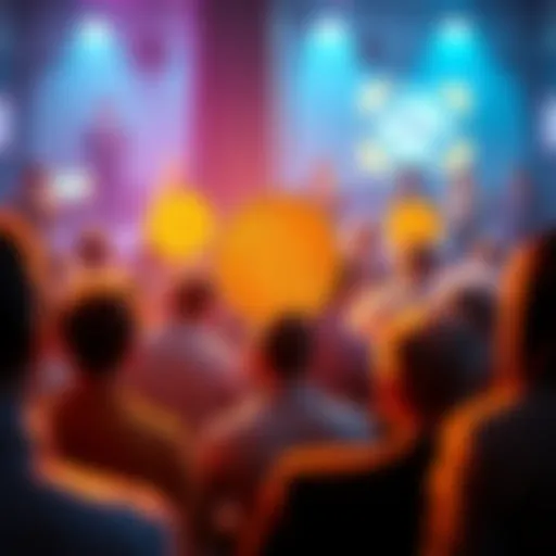 A visual representation of people discussing Bitcoin transaction fees, with a focus on a 12% charge, in a lively forum setting.