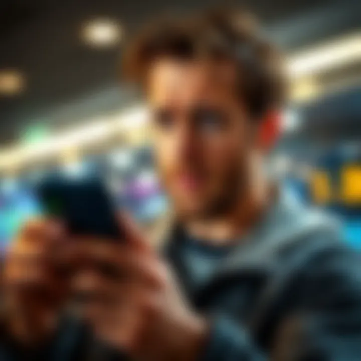 Person puzzled over Bitcoin transaction loss A person looking confused while checking their Bitcoin transaction on a smartphone, showing a loss in value from $100 to $81