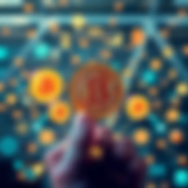 Bitcoin Transforming Business A visual representation of Bitcoin symbols interconnected with various business icons, showing how crypto can enhance operations.