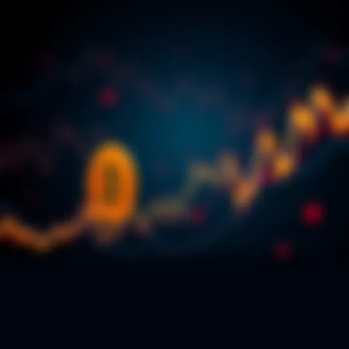A graph showing Bitcoin's price trends over time with upward and downward movements, representing market patterns.