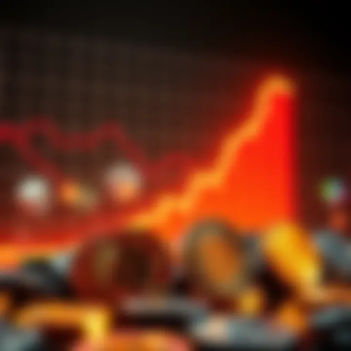 A graphic showing a rising US debt chart alongside Bitcoin symbols, highlighting potential financial solutions.