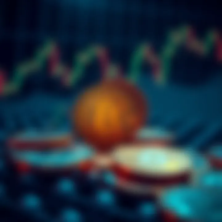 A graphic showing Bitcoin coins with a question mark, highlighting the debate about its worth compared to failed cryptocurrencies.