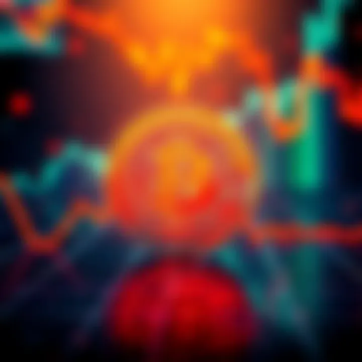 A graphic showing Bitcoin logo with a downward trend line and a dollar symbol, representing Bitcoin's drop to $94K amidst market changes.