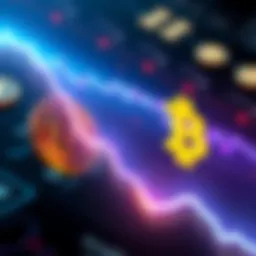 Bitcoin Value Drop A graphic showing a downward trend in Bitcoin's value alongside an increase in stablecoin reserves.