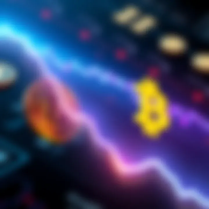 Bitcoin Value Drop A graphic showing a downward trend in Bitcoin's value alongside an increase in stablecoin reserves.