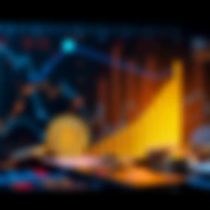 A visual representation showing the rise in Bitcoin's value from $1 to millions, featuring a Bitcoin symbol and currency graphics.