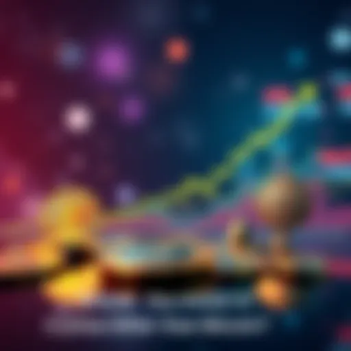 Chart showing Bitcoin's upward trend compared to XRP, Chainlink, HBAR, and Ethereum's performance