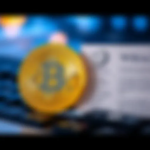 A Bitcoin symbol beside a Wikipedia page, symbolizing the contrast in rarity between owning Bitcoin and having a Wikipedia entry.