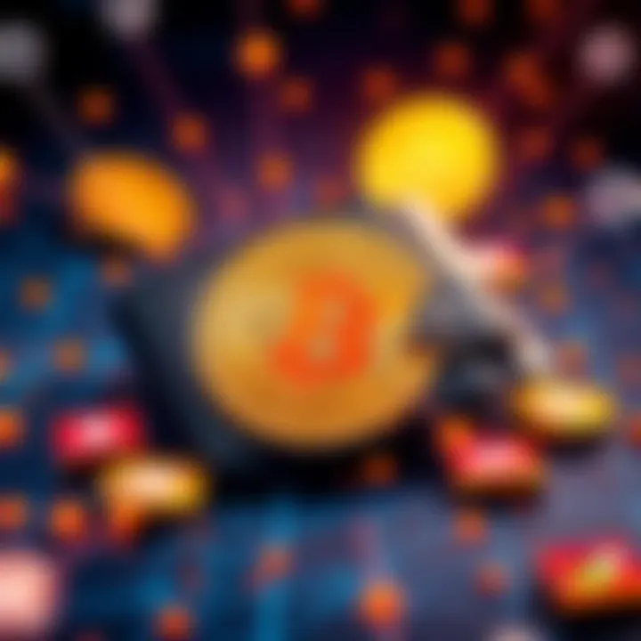 A Bitcoin wallet surrounded by symbols representing quantum computing, highlighting security concerns over dormant wallets like Satoshi's.