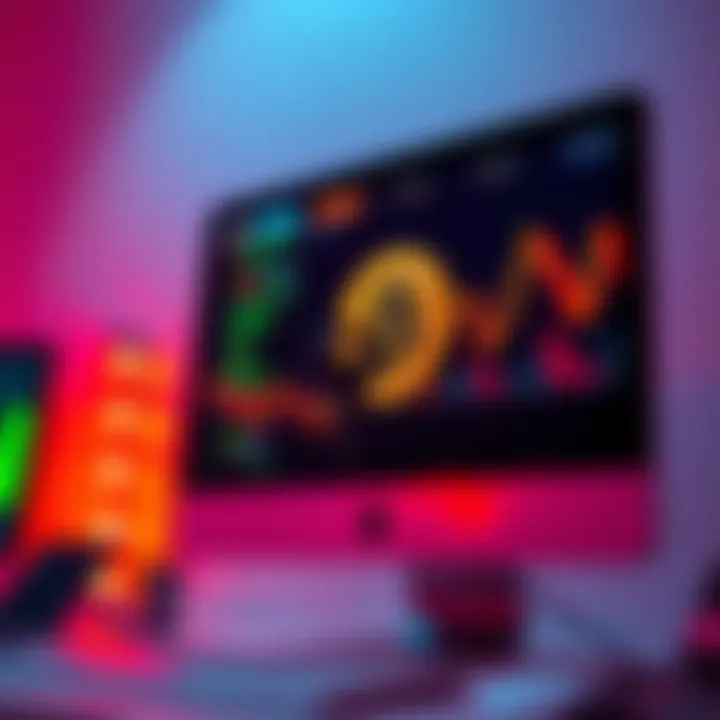 A computer screen showing a Bitcoin wallet interface with a key icon and digital graphics representing cryptocurrency.