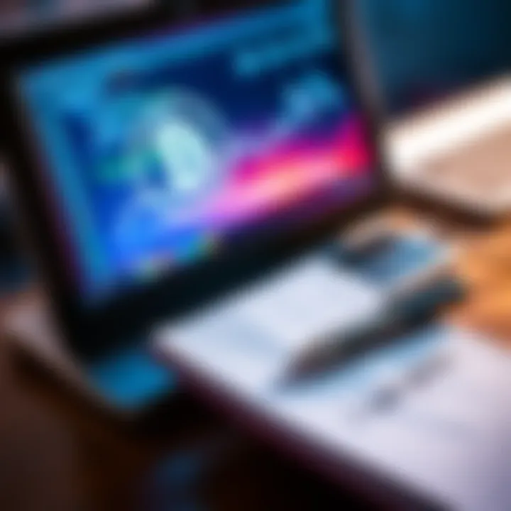 A close-up view of a computer screen displaying a Bitcoin wallet interface alongside a notepad with a written seed phrase, symbolizing the need for security in cryptocurrency.