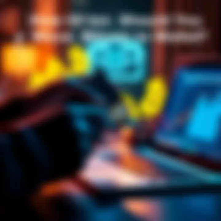 Bitcoin Wallet Transfer A person transferring Bitcoin to a secure wallet with a laptop and a digital wallet graphic in the background.