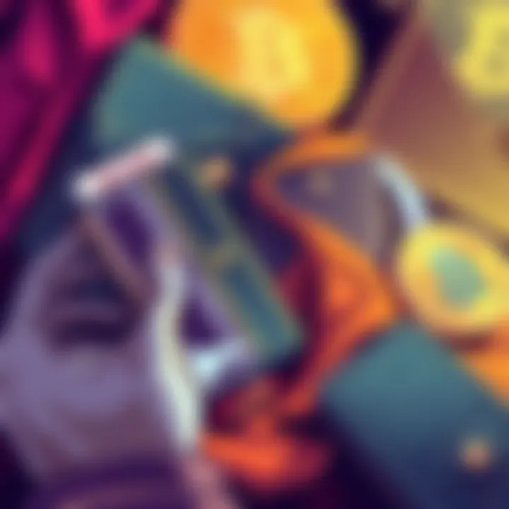 Illustration showing Bitcoin wallets being sold, indicating a trend of cashing out among original holders.