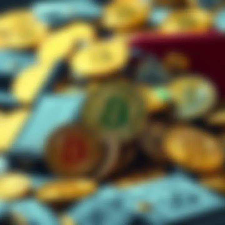 A collection of Bitcoin wallets displaying varying amounts of digital currency held by average investors.