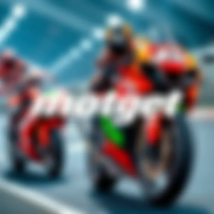Bitget logo alongside MotoGP branding, symbolizing their new partnership in motorsport.