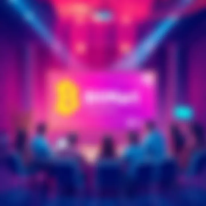 BitMart 8th Anniversary Celebration A vibrant graphic showing people engaging in a virtual AMA session with trading tips and a prize pool announcement for BitMart's 8th anniversary.