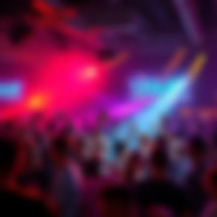 Guests enjoying BitMart's Afterparty Crowd dancing and celebrating at BitMart's ConsensusHK Afterparty themed LIQUID TILL DAWN