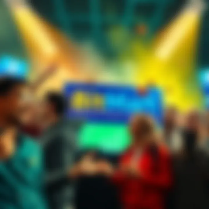 BitMart Prediction Market Campaign Graphic showcasing a vibrant betting campaign with a prize pool and diverse participants looking excited