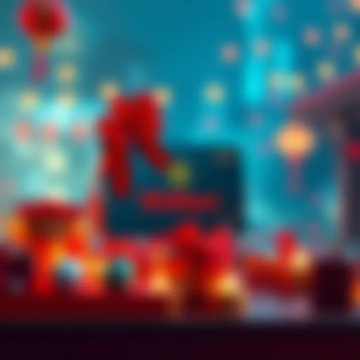 A BitMart Card displayed with festive decorations for Chinese New Year celebration