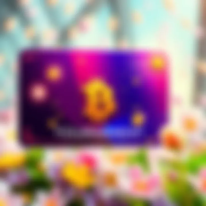 Colorful spring-themed graphic featuring a card symbol and rewards, representing the BitMart Card Spring Spending Tournament