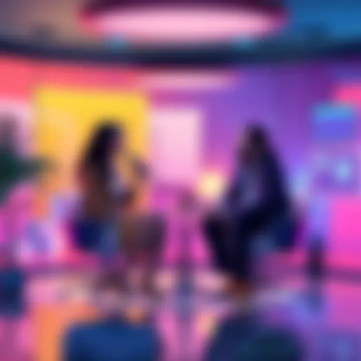 A virtual interview setting featuring Kate from BitMart and Ali Ahmad Alsharif discussing NEFE Coin and Web3 technology