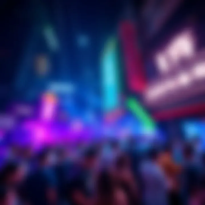 People dancing and socializing at BitMart's vibrant afterparty in Lan Kwai Fong