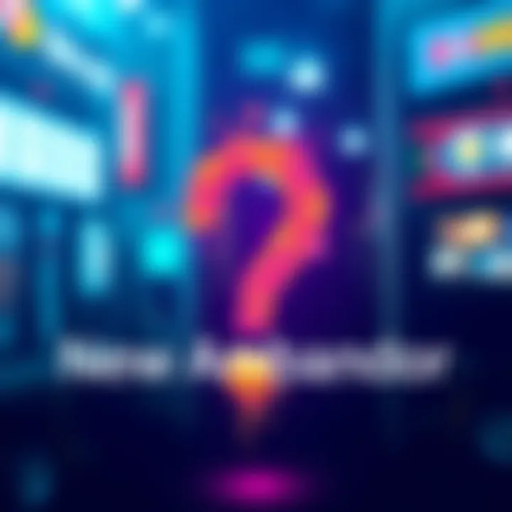A colorful question mark symbolizing curiosity about BitMart's new ambassador.