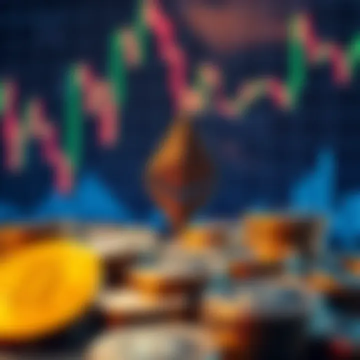 Bitmine's logo with Ethereum coins and a bullish market chart in the background