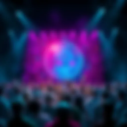 A vibrant graphic featuring the Bitto Jean cryptocurrency logo with digital elements and a community of people engaging with it.