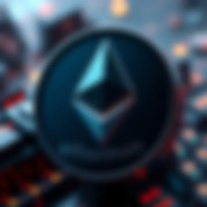 BlackRock Retains Ethereum Staking Revenue BlackRock logo with Ethereum symbol, highlighting 18% staking revenue retention from ETF.