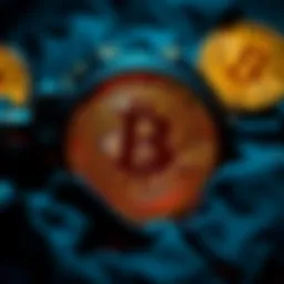 BlackRock logo with Bitcoin symbols, highlighting its status as the largest Bitcoin holder