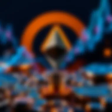 BlackRock logo with Ethereum symbol in the background, representing their partnership in tokenized funds