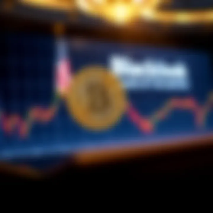 BlackRock Strategy and Bitcoin A graph showing Bitcoin price movement near the $80K mark with BlackRock's logo and Jerome Powell in the background during an FOMC meeting press conference.