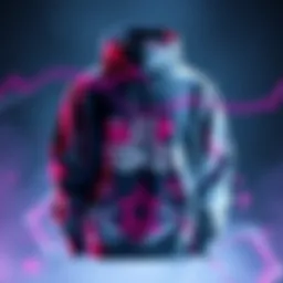 Bleach Hoodie Inspired by Sleep Token A creative hoodie designed by a 15-year-old artist featuring bleach patterns influenced by the band Sleep Token.
