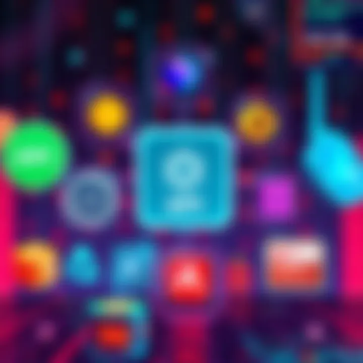 Illustration showing various blockchain data API logos with token data and wallet graphics