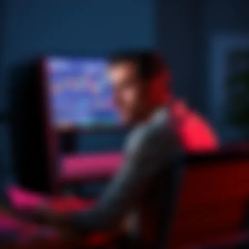 Blocked wallet on Blockchain.com A person frustrated by a blocked cryptocurrency wallet, seated at a computer with a digital currency chart on the screen