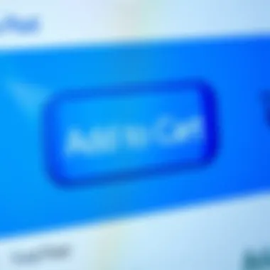 A blue 'Add to Cart' button prominently displayed on an online shopping site, representing suggestions for design changes in eCommerce.