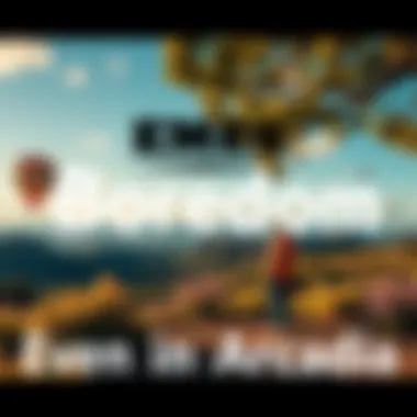 Boredom Inspired Memes in Nature A collection of humorous memes showcasing boredom in beautiful Arcadia, with the backdrop of lush landscapes and playful text overlays.