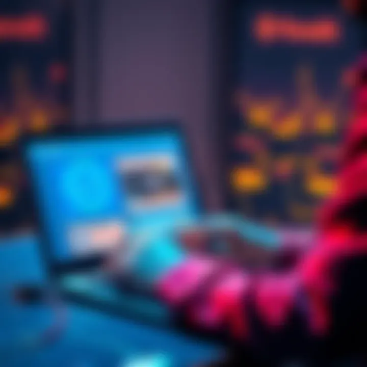 A person comparing borrowing platforms for Sol and USDT on a laptop